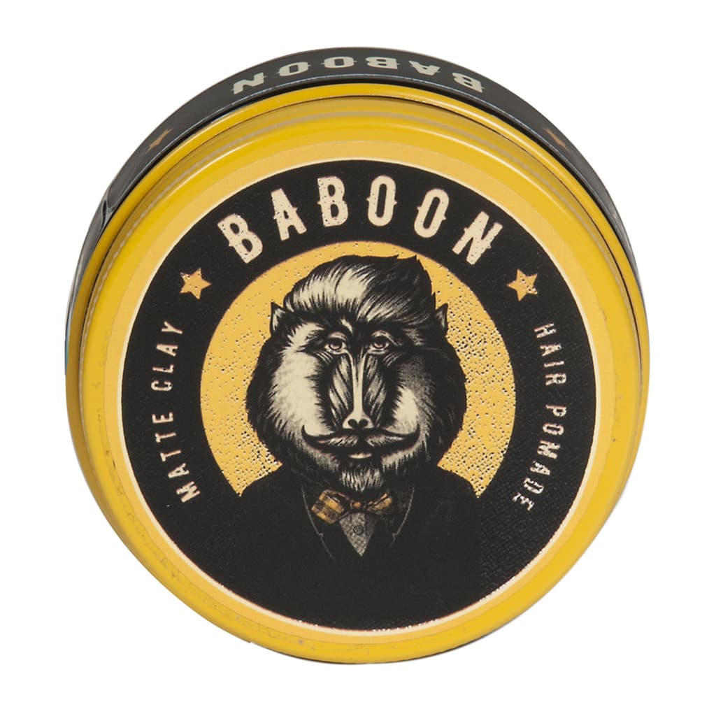 Pomada Modeladora para Cabelos Matte Clay Baboon Masculino Cera Fixação Efeito Seco 80g