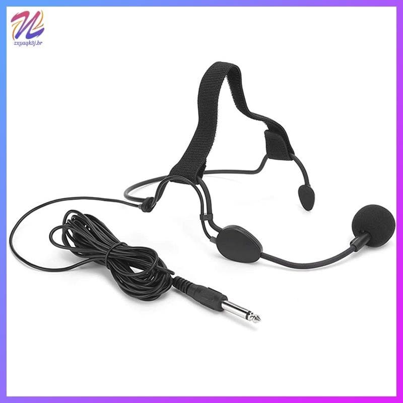 6.35MM Plug Dinâmico Bandana Microfone Gancho De Orelha Adequado Para WH20TQG Instrumento Musical Guitarra