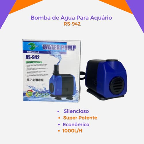 Bomba de Água Para Aquário 28W RS942