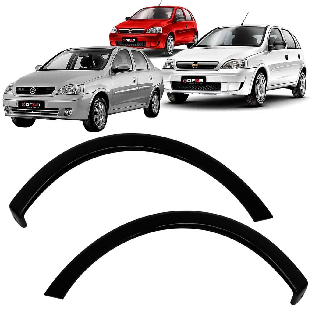 Par Moldura Paralama Dianteiro Corsa Hatch Sedan 03 A 12