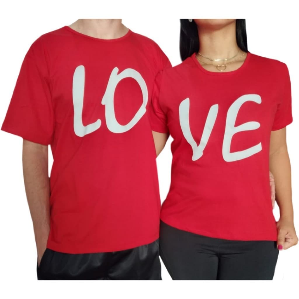Kit Casal Camisetas Mozão Conjunto Camisas de Casais Love Amor Namorados