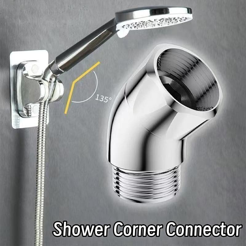 Conector De Chuveiro De 135 Graus , Fácil De Usar , Ajustador De Ângulo , Cotovelo Ajustável De Aço Inoxidável