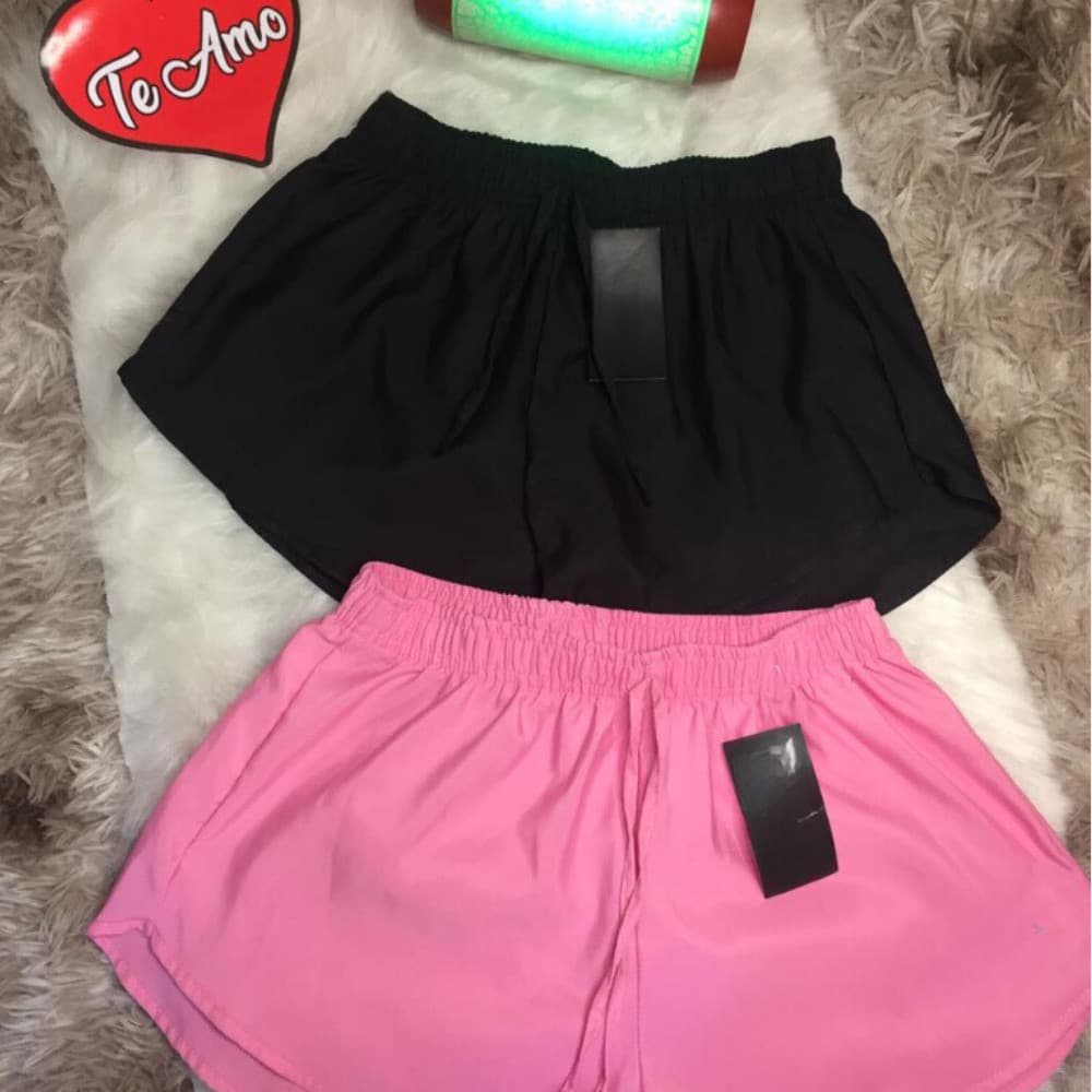 KIT 2 short tactel feminino casual saida de praia corrida shorts academia shortinho caminhada