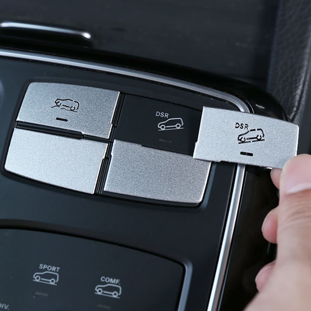 Controle Multimídia Sistema De Suspensão Botão Interruptor Guarnição Capa Adesivo Para Mercedes Benz ML GL GLE GLS X166