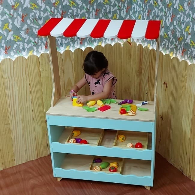 Quitanda Feirinha Infantil Barraca Mini Mercado