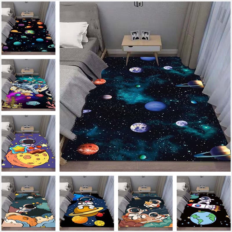 Espaço , Astronauta Interstelar , Planeta Espacial , Tapete Impresso 3D , Mobiliário Doméstico , Sala De Estar , Sofá Antiderrapante , Quarto De Dormir Divertido-1