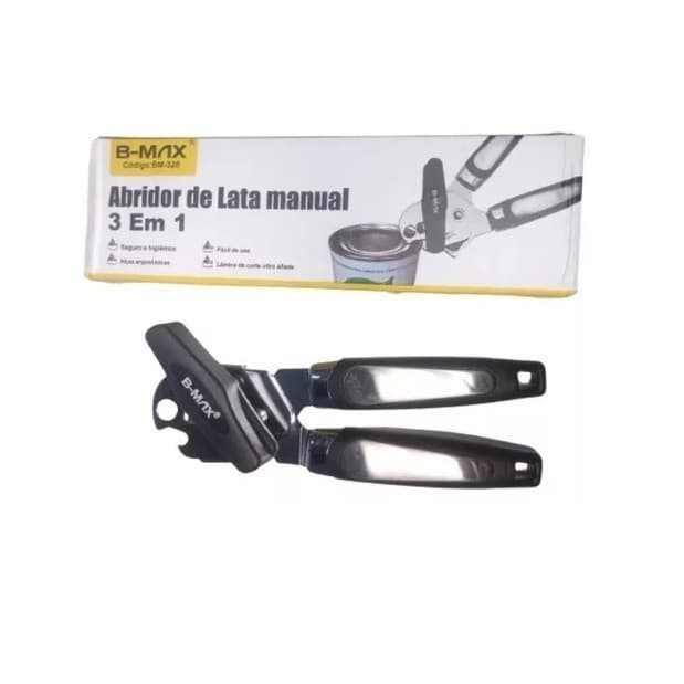 Abridor De Latas E Garrafas Aço Inox Profissional Casa Envio Imediato BM-328