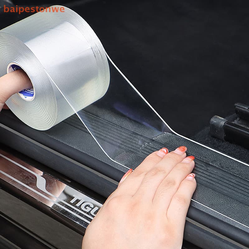 [baipestonwe] Adesivo Protetor De Porta De Carro Transparente Anti Fita Filme Soleira-Malas Automático Borda