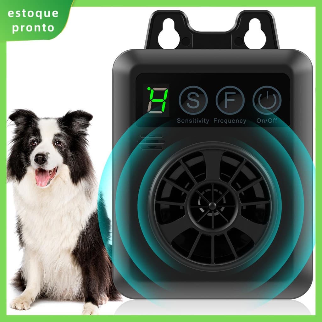 Dispositivo De Controle Ultra-Sônico De Latidos De Cães De 50 Pés Com 4 Modos IP45 Controlador À Prova D'água USB Recarregável SHOPSKC7023
