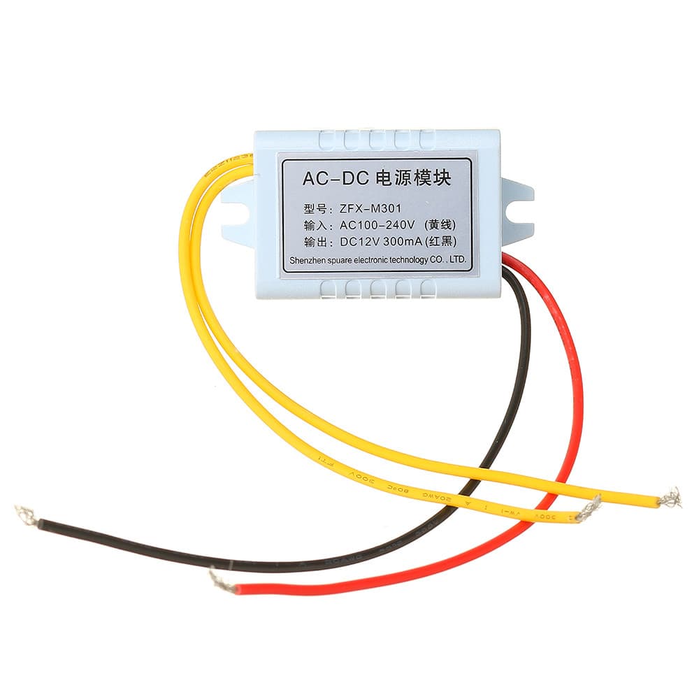 Conversor Adaptador De Módulo Abaixador De Tensão AC 110V-220V Para DC 12V 0.3A DC12V 300mA