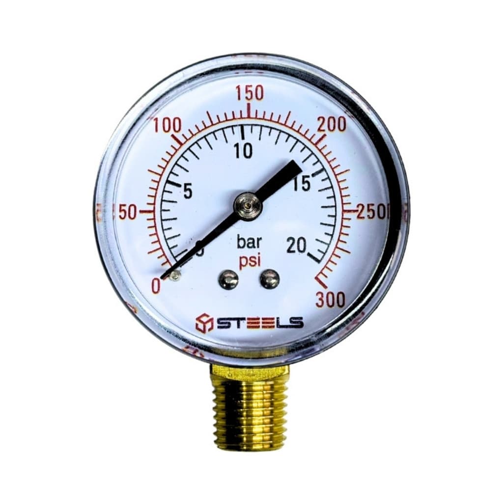 Manômetro Vertical Para Compressor De Ar 300 Psi 1/4 Npt