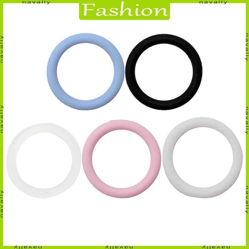 5pcs O-Rings Silicone Baby Chain Clips Adapter Holder for