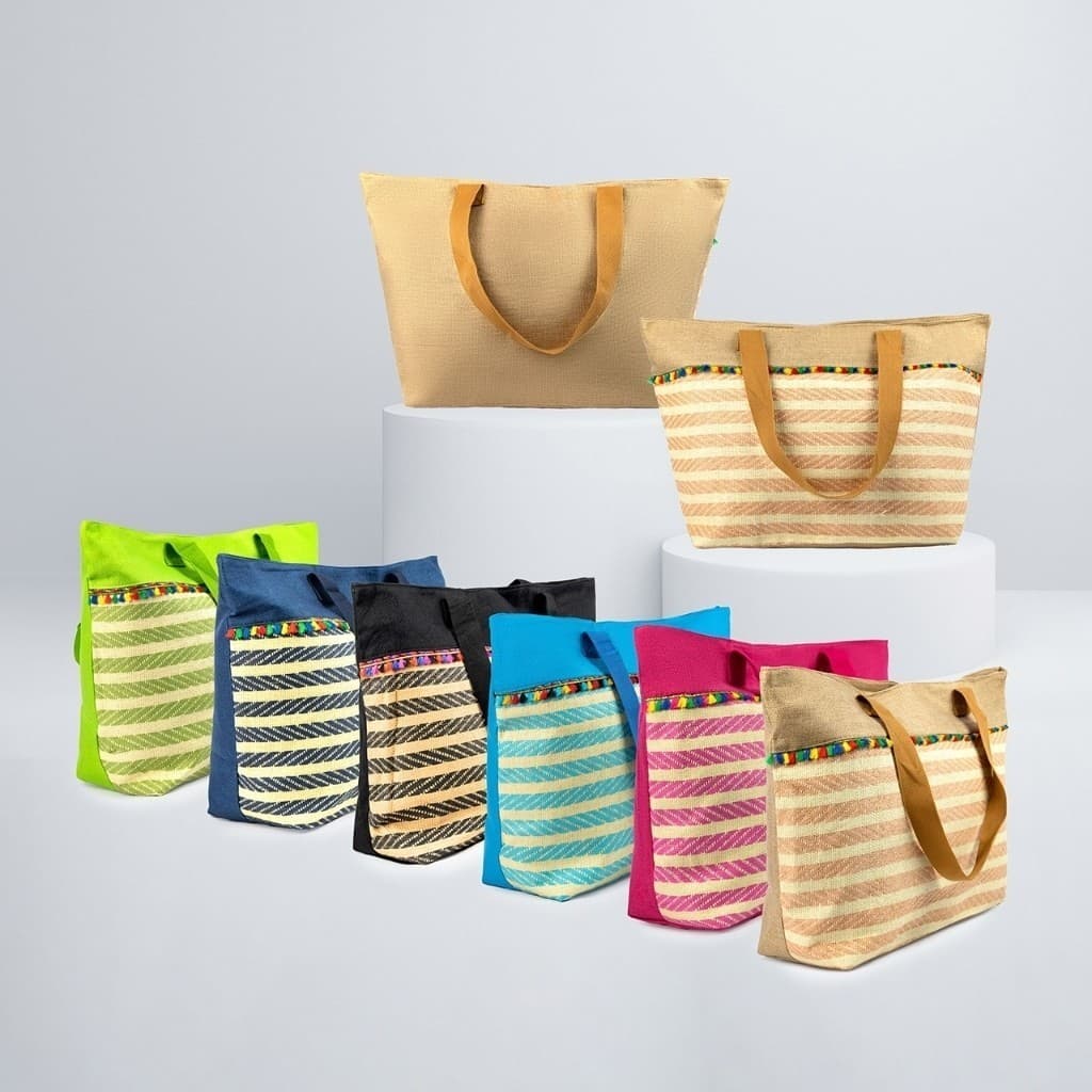 Bolsa de Praia de Palha Feminina Grande e Resistente Versátil Ideal para Praia Piscina ou Viagens