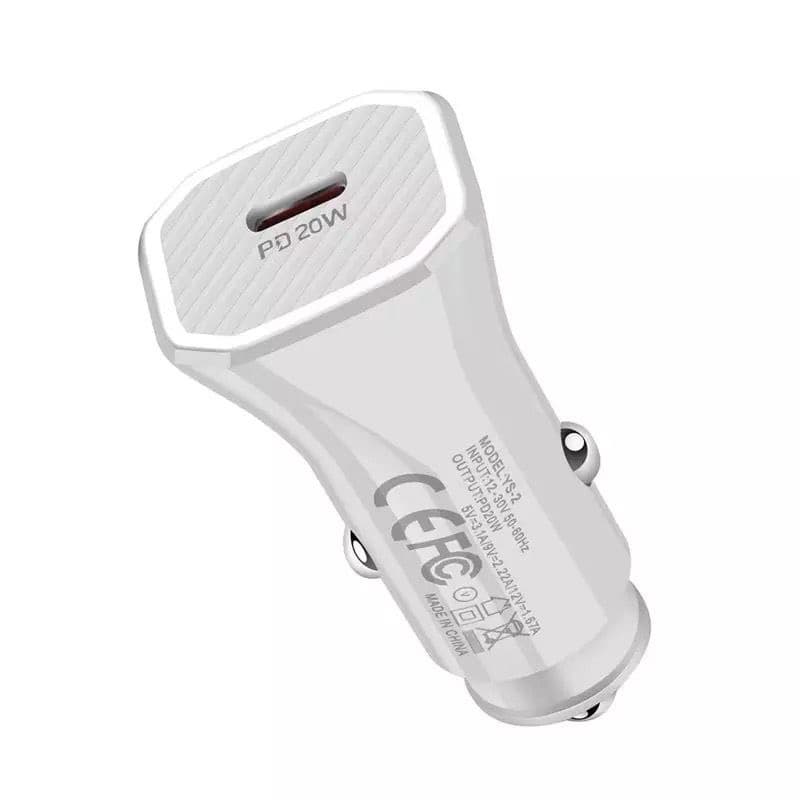 Carregador Veicular de iPhone Turbo 20w Original Apple -Carregador de carro PD Tipo C Turbo X Lightning para iPhones