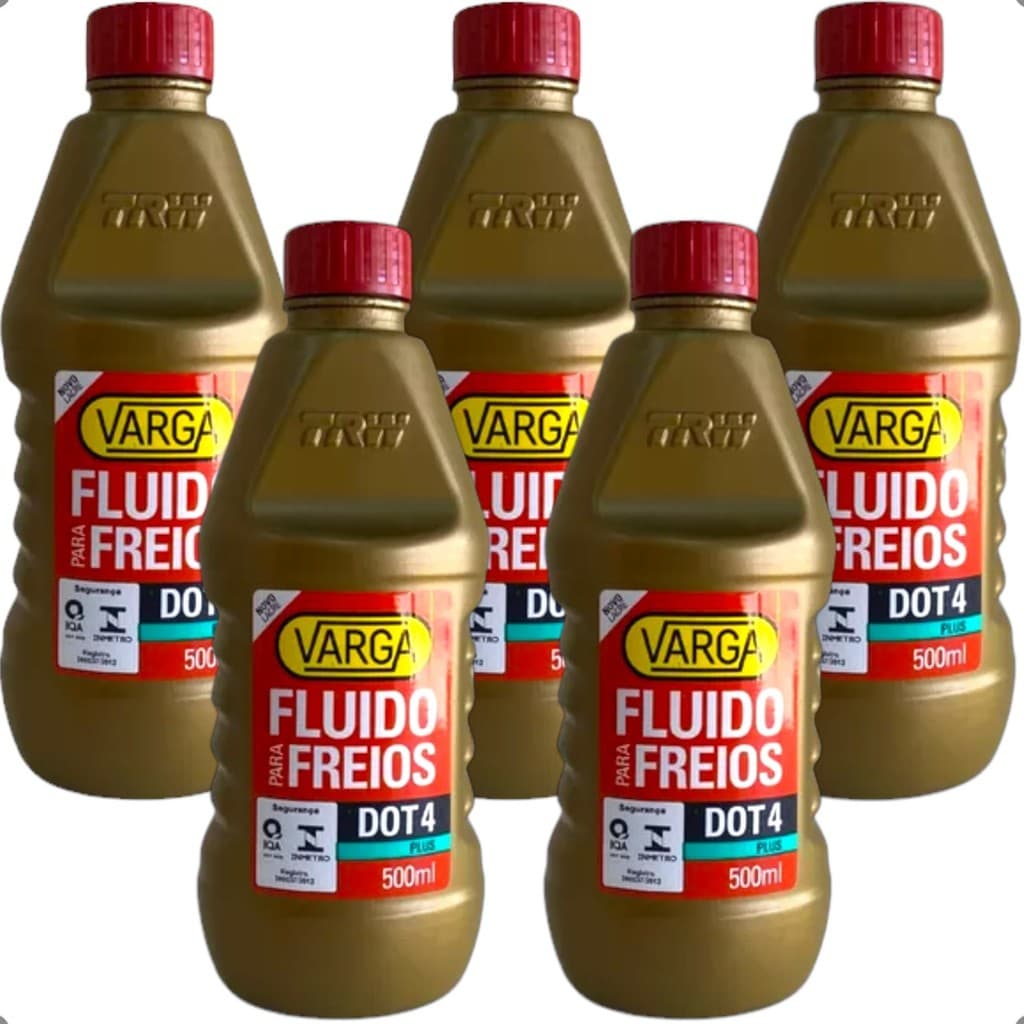 Kit 5 Oleos Fluido De Freio Dot4 Varga Trw Rclf00054 Original