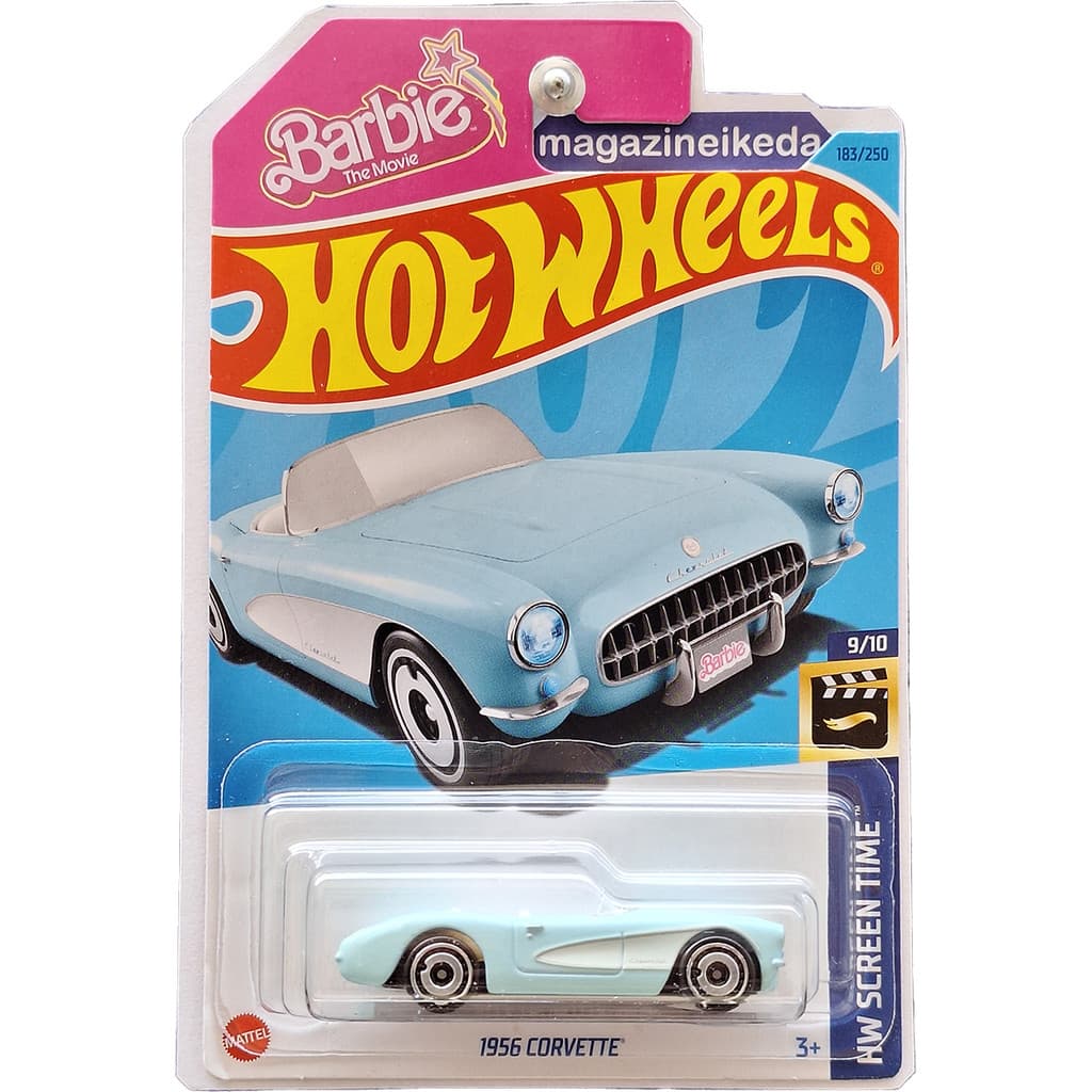 Carro Hot Wheels 1956 CORVETTE HKK87 Azul Claro HW SCREEN TIME