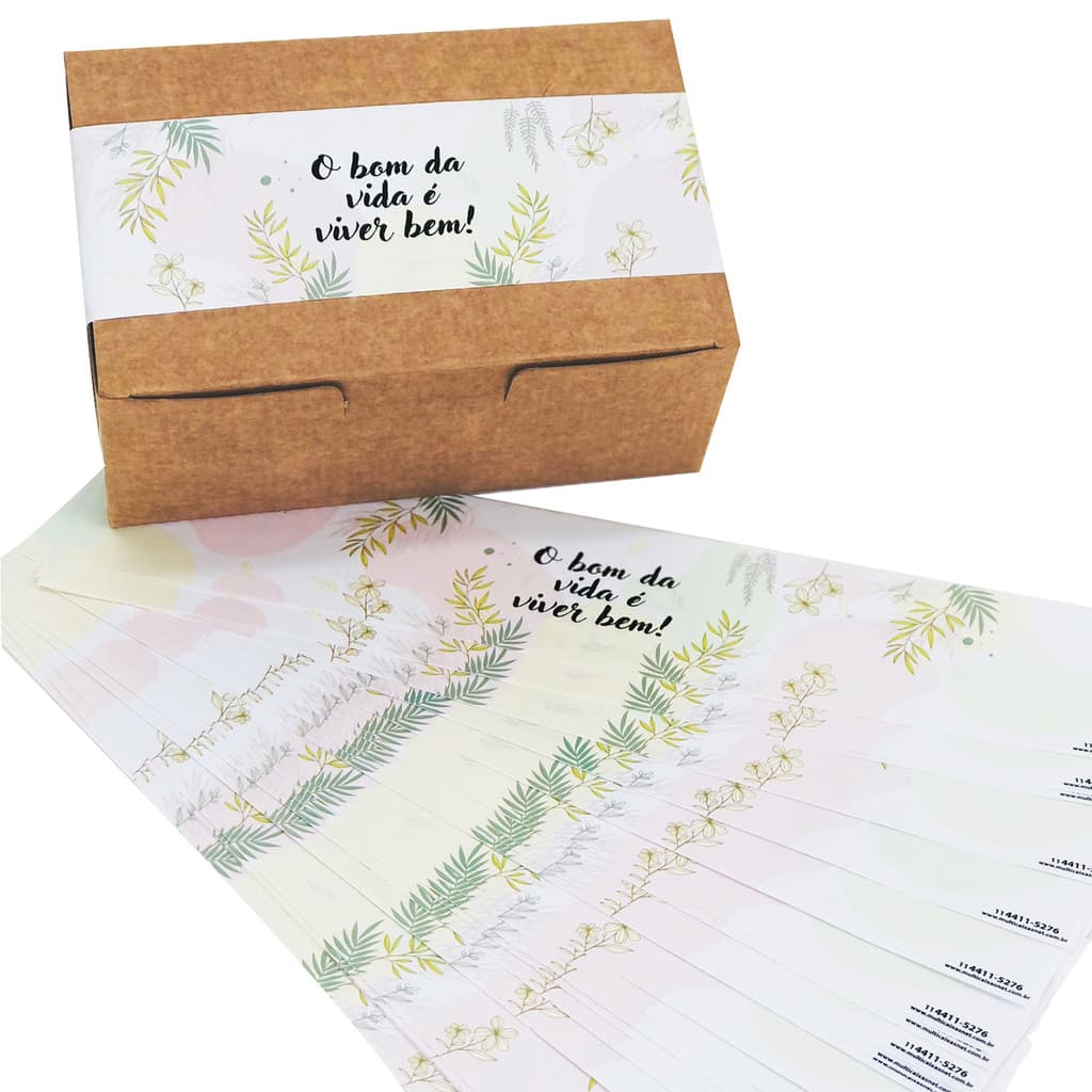 Cinta Para Doces Viver Bem (20 x 4 cm) - 25 Unidades