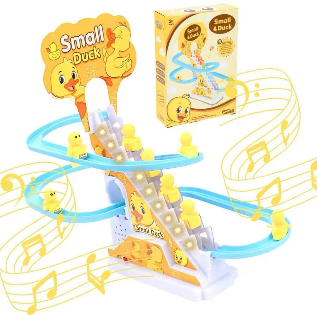 Brinquedo Pista Patinho Escorregador Musical Escada Luz