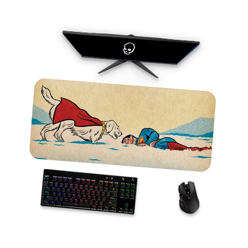 Mouse Pad Gamer Grande  DC Superman 5  90x40 80x40 60x40 70x30 45x40