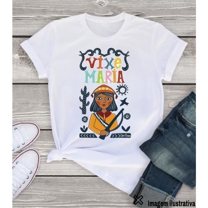 T-shirt Camisa Linda Camiseta Casual Nordeste Festa Junina 100% Algodão Unissex Plus Size Envio Imediatro Premium Envio