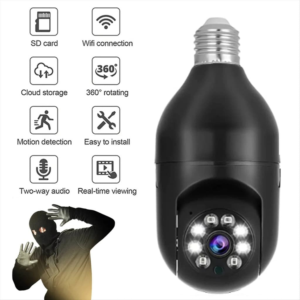 Mini IP Câmera Wifi sem fio visão noturna microfone alto falante acesso remoto aplicativo