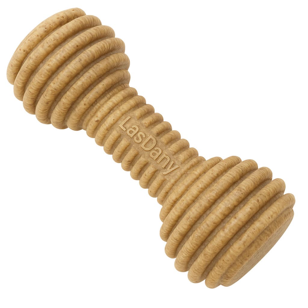 Mordedor Halteres Nylon com Casca de Arroz 16cm Cães