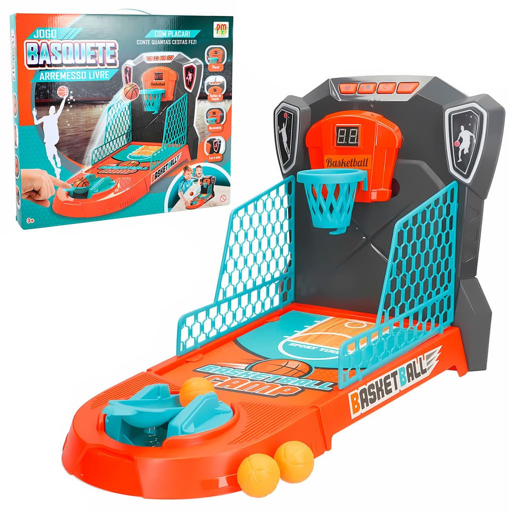 Jogo De Mesa Infantil Basquete Arremesso Com Placar Digital Luz Som E Pontuação Real

 Dm Toys