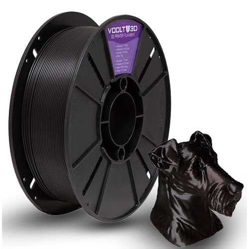Filamento Petg Hf Preto 1kg Impressão Fabricação Nacional Voolt3d