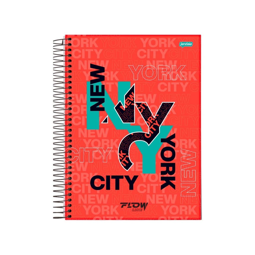Caderno 10 Matéria Universitario Masculino Flow - Jandaia MODELO:NEW YORK