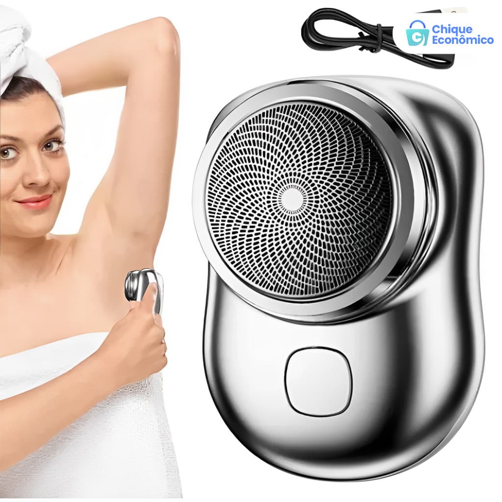 Indispensável para viagens! Aparador de barba elétrico mini-portátil à prova d'água, modelo C, oferta em andamento!