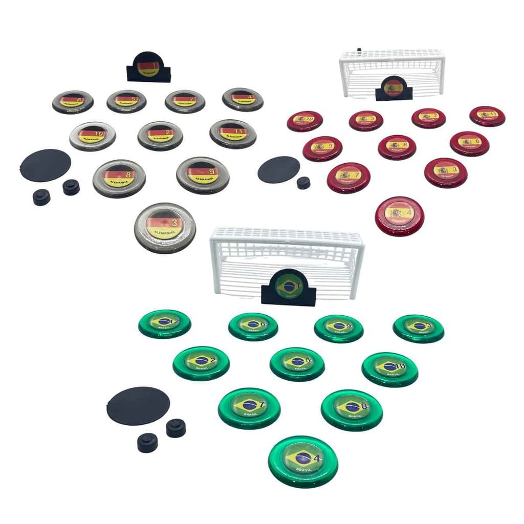 Futebol De Botão Cristal 2 Seleções Original Gulliver, Brinquedo Clássico Copa Do Mundo +3 Anos