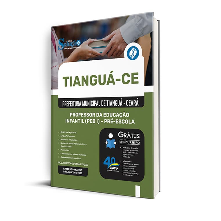 Apostila Prefeitura de Tianguá - CE  - Professor da Educação Infantil (PEB I) - Pré-Escola