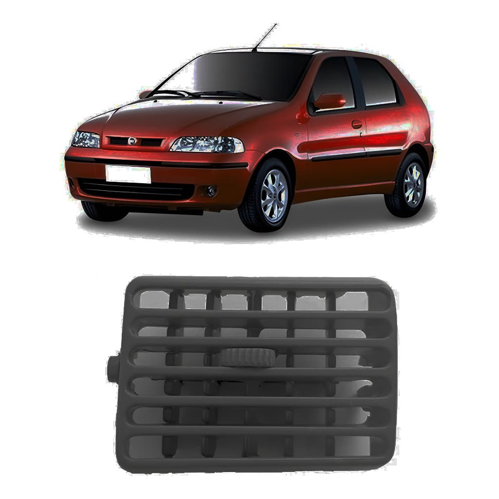 Difusor Saida Ar Lateral Direita Preto Palio Siena Strada 1996 1997 1998 1999 2000/2004