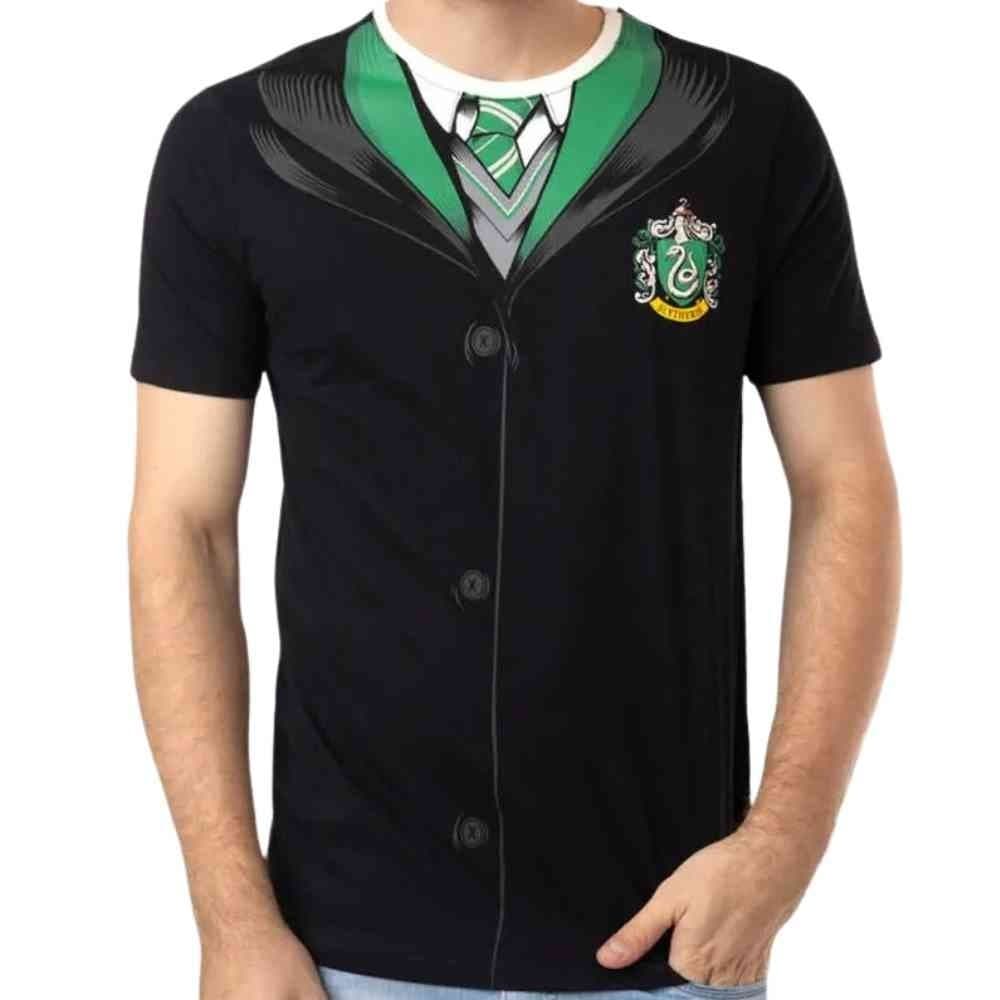 Camiseta Piticas - Harry Potter Hogwarts Sonserina Uniforme