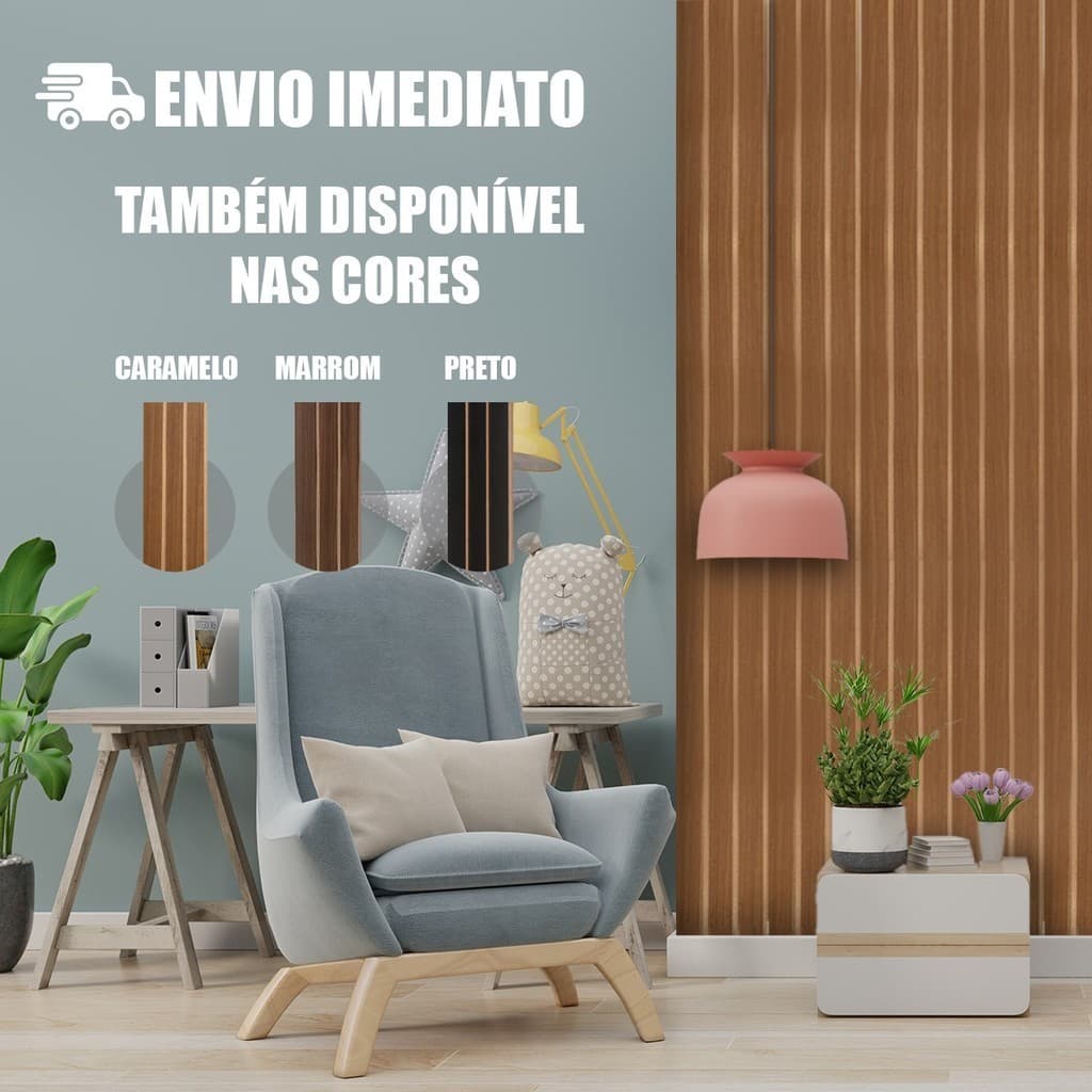 Kit 10 Peças de Revestimento de Parede em MDF- AUTO COLANTE