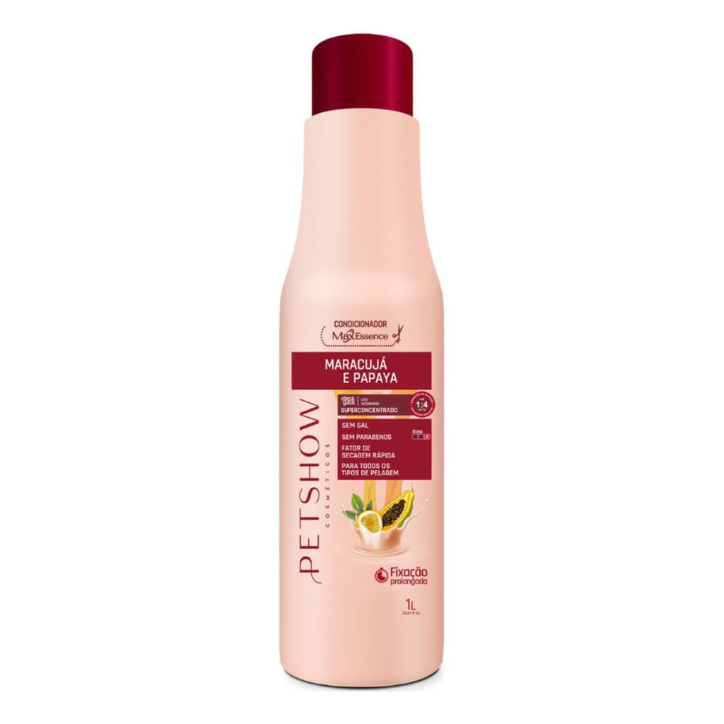 Shampoo Pet Show Neutro Maracujá Papaya Max Essence Pet Shop
