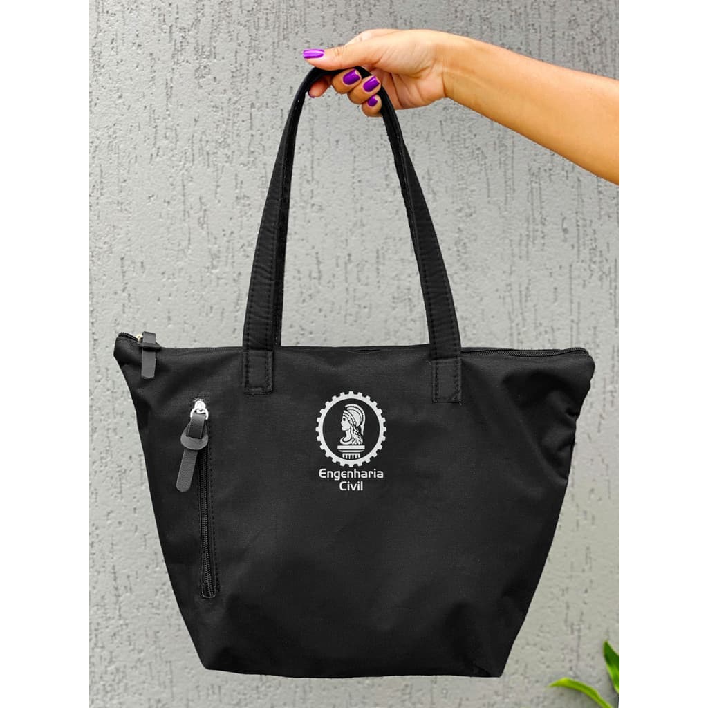 Bolsa Shopper Nylon ENGENHARIA CIVIL de Ombro Clean Esportiva Academia Bags Gym Masculino Feminino Resistente