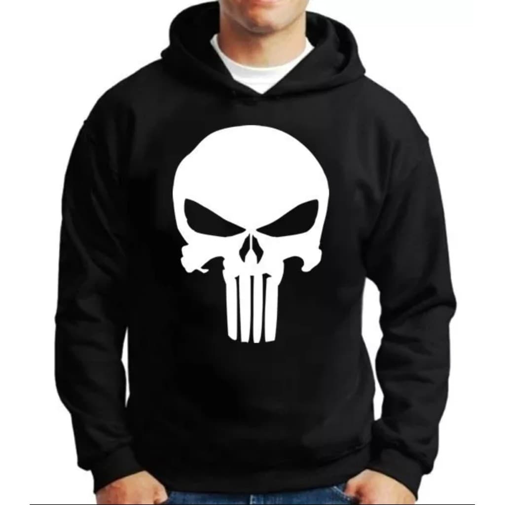 Moletom Blusa de Frio o Justiceiro Casaco Caveira Feminino Masculino