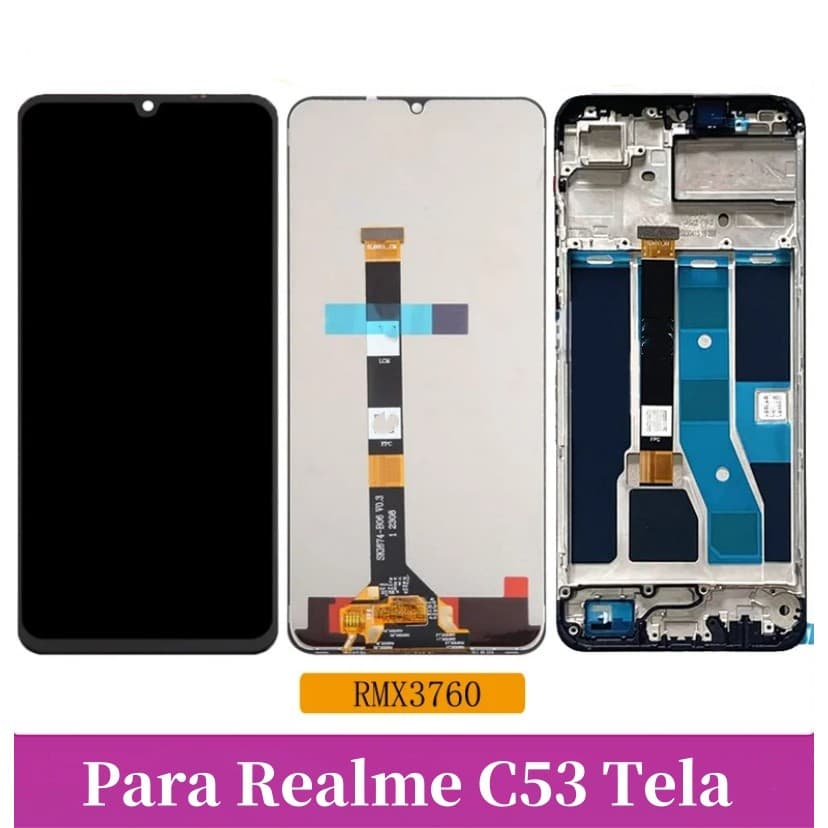 Premium Display Para Realme C53 Compativel RMX3760 Frontal Incell Tela Nova Lcd 100% Teste