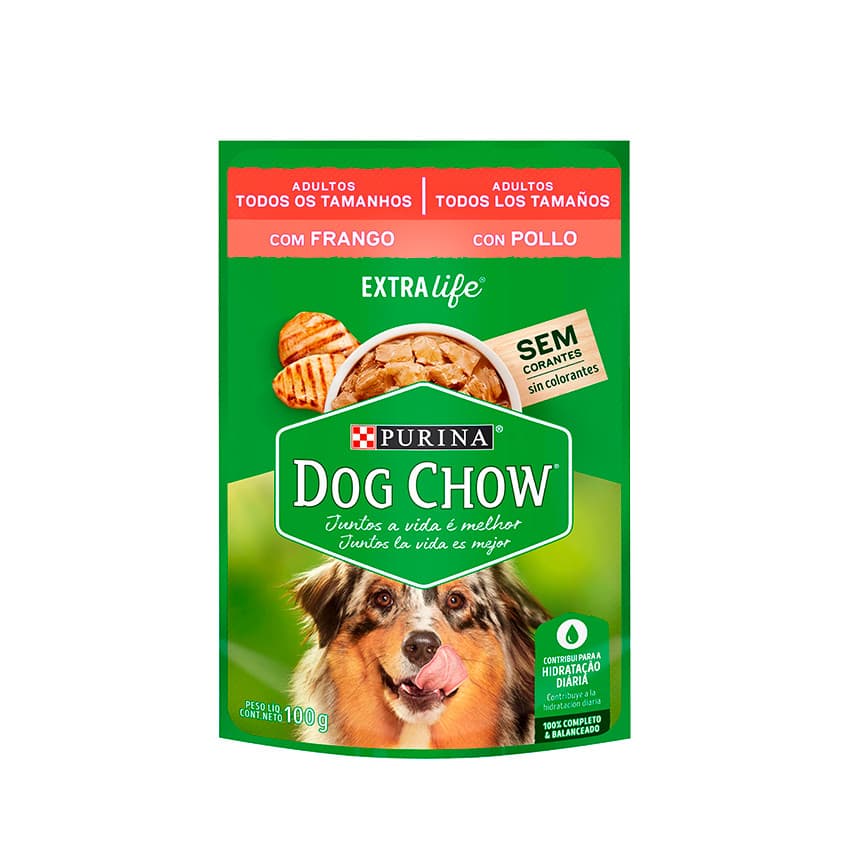 DOG CHOW SACHÊ ADULTOS TODOS OS TAMANHOS FRANGO 100G