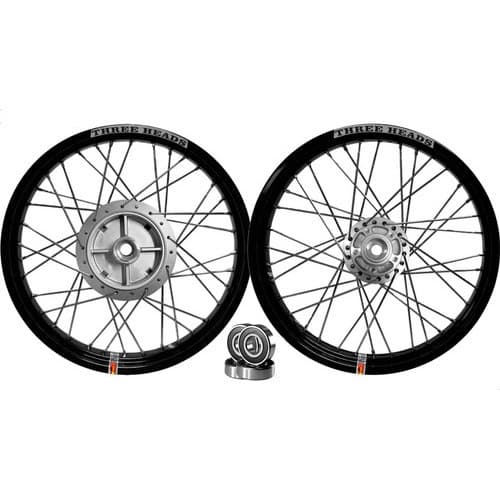 Par Threeheads Preto Titan 150 Raio 4mm Freio a Disco+Rol