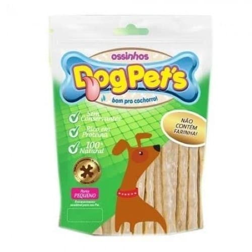 Osso Ossinhos Dogpets Palito Natural Bolsa para Cães 100g