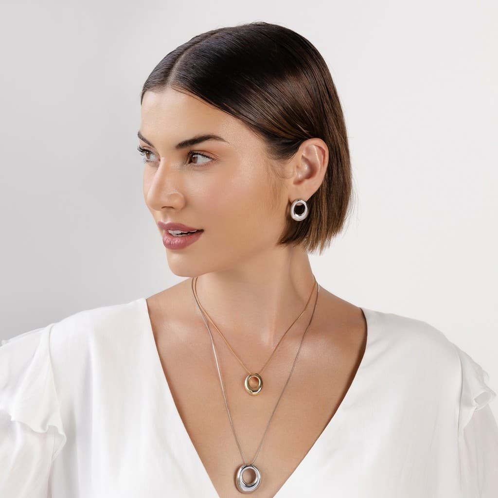 COLAR CORRENTE BANHADO A OURO 18K JÓIA VENEZIANA GOTA OVAL LISA FOLHADO PRESENTE FEMININO - SEMIJOIA