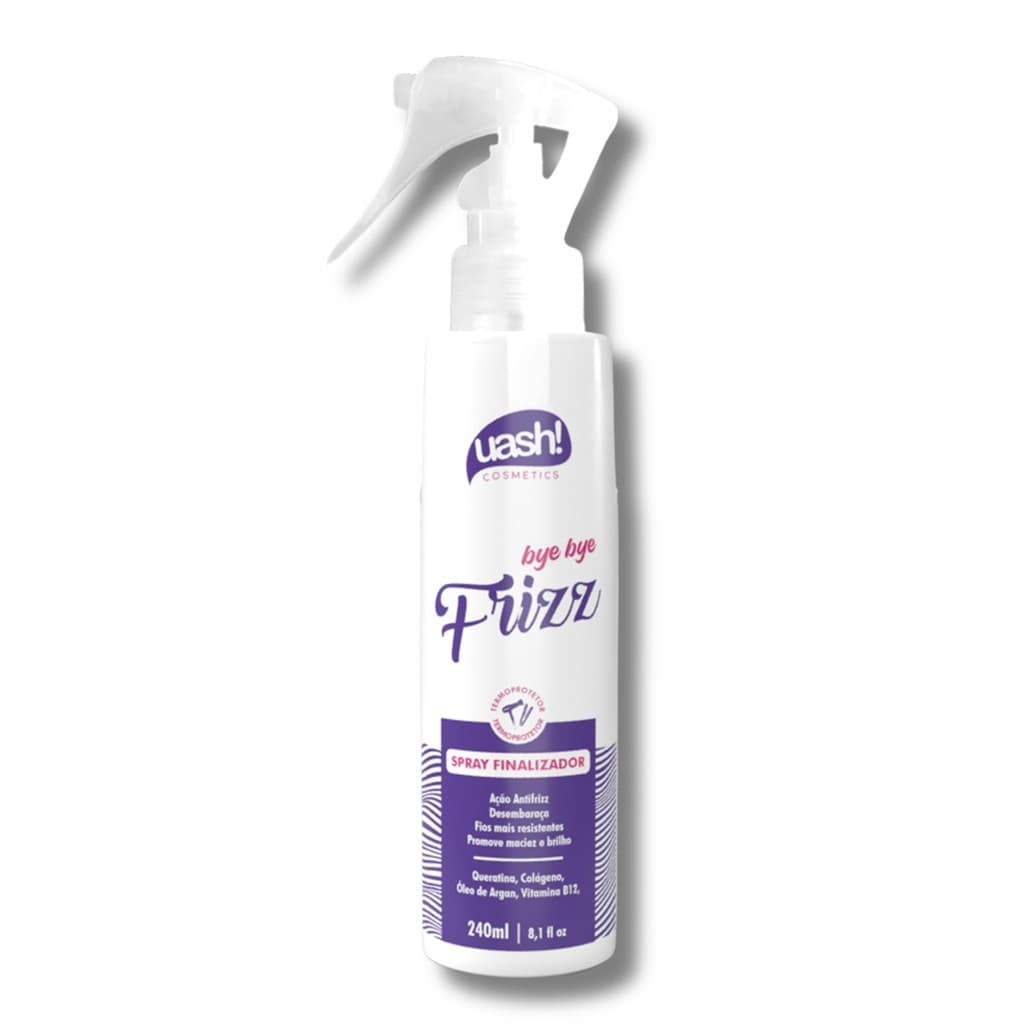 Spray Finalizador Uash - Bye Bye Frizz 240ml Ação Antifrizz