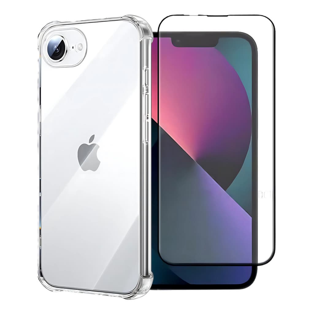 Capa Capinha +pelicula 3d Para iPhone 16e Anti Impacto Queda