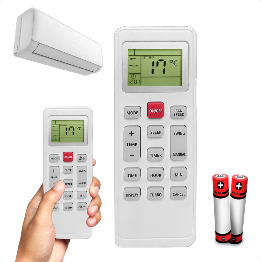 Controle Remoto Compatível Para Ar Condicionado Philco Split M4 com Pilhas