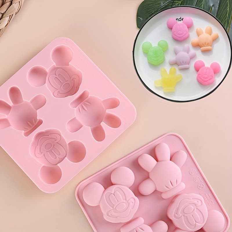 Disney Molde Mickey Bolo Dos Desenhos Animados Mouse Silicone Cozimento De Artesanal Biscoito Doces Moldes