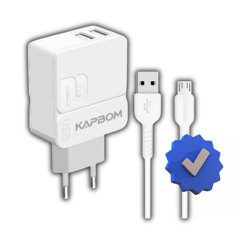Carregador + Cabo Micro USB, para Android, Samsung, Motorola