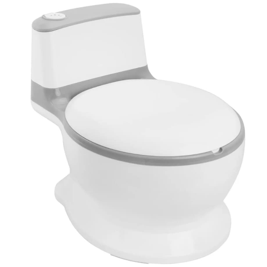 Troninho Privadinha Vaso Sanitário Infantil Com Som Pimpolho - Cinza