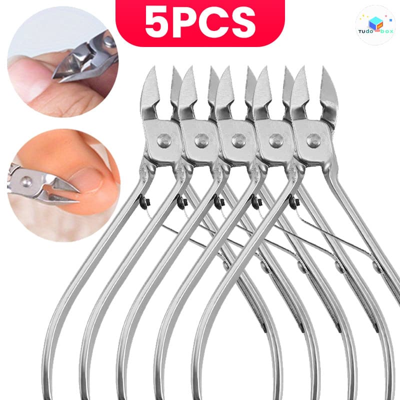 Alicate de Cutícula Profissional Inox 1-5 Un – Removedor de Cutículas e Pele Morta Manicure Pedicure